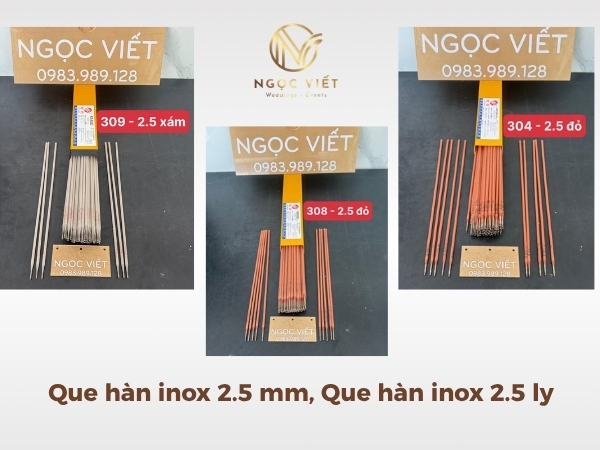 Que hàn 2.5 mm hay còn gọi là que hàn 2.5 ly